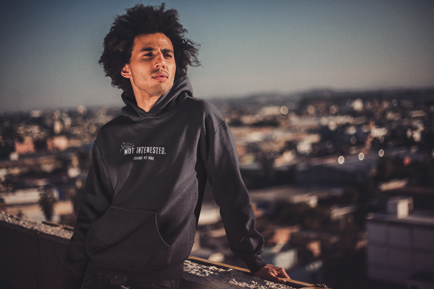 Not Interested. Change My Mind Hoodie.